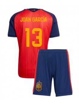 Spanien Joan Garcia #13 Replika Hemmakläder Barn VM 2026 Kortärmad (+ byxor)